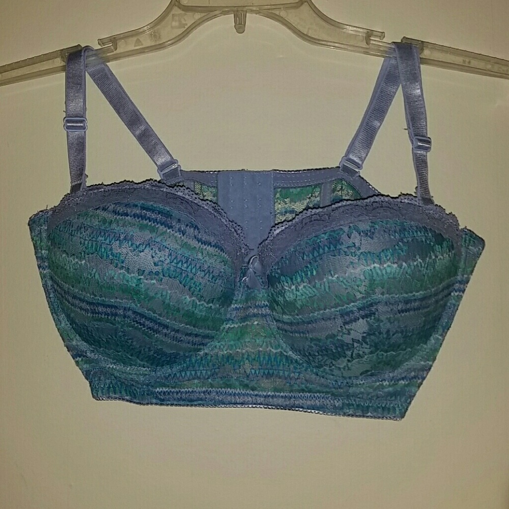 Blues and Lavender Corset Lace bra